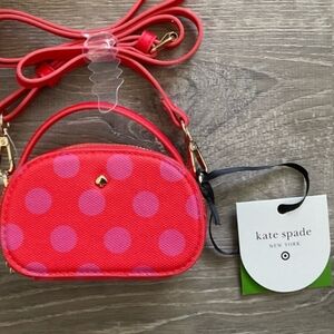 Kate Spade Kids Polka Dot Crossbody Bag - Red and Pink
